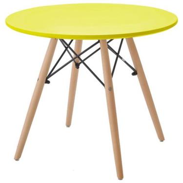 Imagem de Mesa INFANTIL Eames Eiffel MDF Amarela 60 cm (LARG) - 38189 - Sun Hous