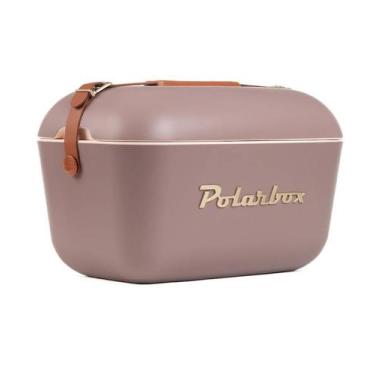 Imagem de Cooler Térmico Retrô Portátil Camping Praia Piscina Polarbox 20L, Mauv