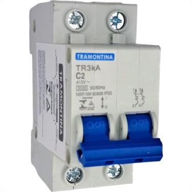Imagem de Disjuntor Tramontina ''Din'' Bipolar 2A. C - TRAMONTINA ELETRIK