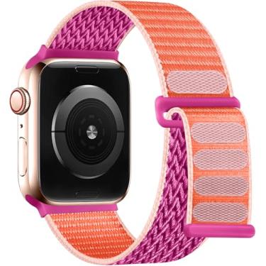 Imagem de DGege Pulseira Esportiva Masculina Compatível com Apple Watch Series 10 44 mm, 45 mm e 49 mm, Pulseiras de Substituição de Nylon para iWatch Séries 10, 9, 8, 7, 6