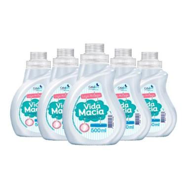 Imagem de Kit 5 Und Lava Roupas Vida Macia Baby 500ml