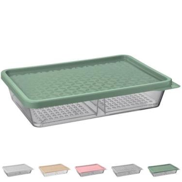 Imagem de Pote Organizador de Frios Transparente C/ Tampa Tapoer Plástico Gelade