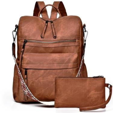 Imagem de Mochila Dora & Liz Leather Fashion Travel para mulheres