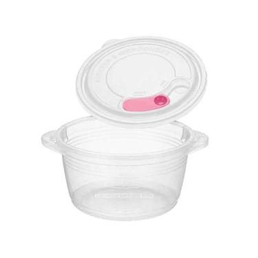 Imagem de Panela Para Micro-Ondas Mini Gourmet 850 ml - Nitron, Branco