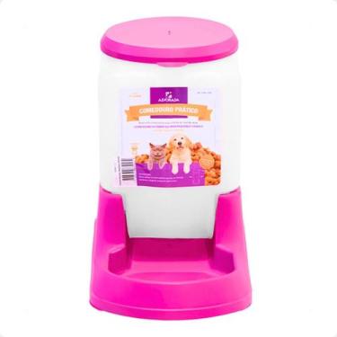 Imagem de Comedouro Pratico Alvorada 3 Litros - Rosa