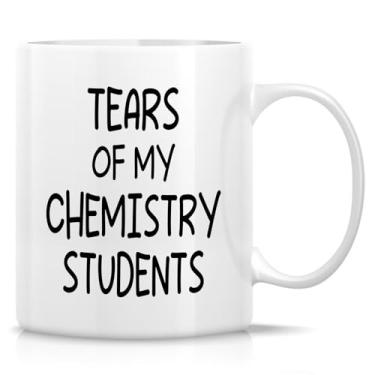 Imagem de Retreez Caneca engraçada para instrutor de química - Caneca Tears of My Chemistry Students - Caneca de café ou chá de cerâmica de 325 ml - Aniversário, agradecimento, presentes de férias para amigos