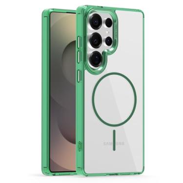 Imagem de Lunivop Capa transparente compatível com Samsung Galaxy S25 Ultra, [compatível com carregamento sem fio Magsafe], resistente a amarelamento magnético para S 25 Ultra de 6,9 polegadas 2025, capas de