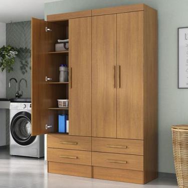 Imagem de Armário Multiuso Modulare 4 Portas 4 Gavetas Cinamomo - Panorama Móvei