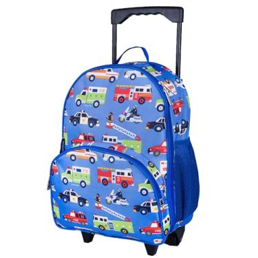Imagem de Wildkin Kids Rolling Luggage for Boys and Girls, Carry on Luggage Size is Perfect for School and Overnight Travel, Measures 16 x 12 x 6 Inches, BPA-free, Olive Kids (Heroes)