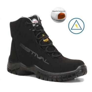 Imagem de Bota De Segurança Estival Eletricista Em Microfibra e Palmilha Antiper