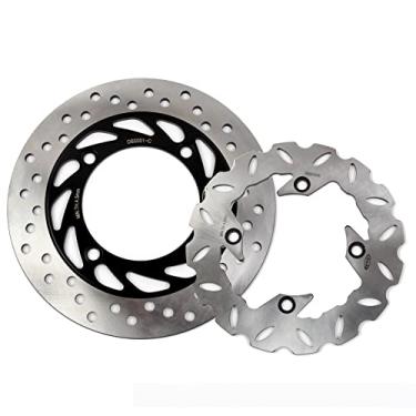 Imagem de Arashi Discos de freio dianteiros traseiros rotores para Honda Forza 250 2000-2004, acessórios de substituição de motocicleta prata