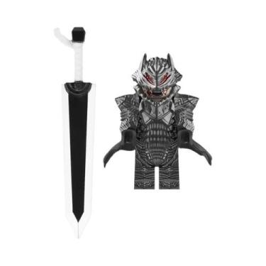 Imagem de Cavalo de Guerra Medieval com Armadura - Blocos de Construção e Mini F