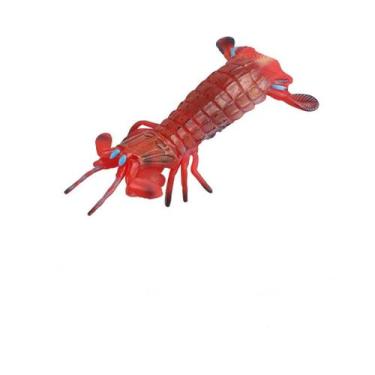 Imagem de Estatueta de camarão realista, modelo Mini Ocean Animal, 12,5 cm, PVC 