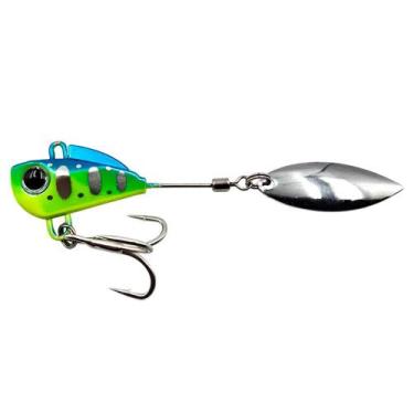Imagem de Isca Artificial Little Spin Colher Folha 3cm 16g Azul e Verde - Yara C