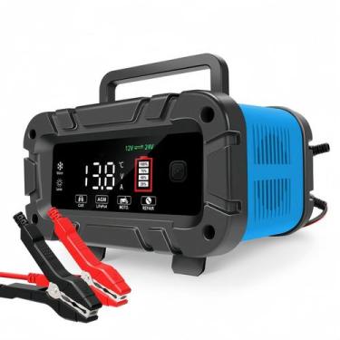 Imagem de Mantenedor de carregador de bateria de carro inteligente 20A 12V/24V 3