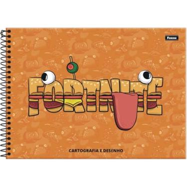 Imagem de Foroni - Caderno Cartografia 80Fls Capa Dura Fortnite Foroni 3364894