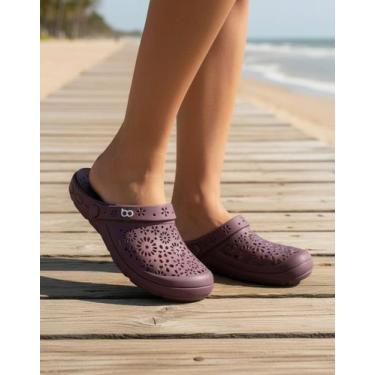 Imagem de Sandália Ortopédica Nellie Babuche Conforto Impacto - Boaonda, Vinho, 
