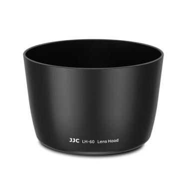Imagem de JJC O para-sol da lente da câmera serve para Canon RF 75-300 mm f/4-5.6, EF 75-300 mm f/4-5.6 III USM e EF-S 55-250 mm f/4-5.6 is II, substitui Canon ET-60 acoplamento reverso - preto