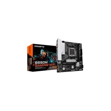 Imagem de Placa-Mãe Gigabyte B650M Gaming Rev.1.0, AMD AM5, mATX, DDR5, RGB, WiFi, Preto - B650M GAMING WIFI