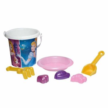 Imagem de Balde de Praia Infantil - Princesas Disney - 7 Peças - Rosita