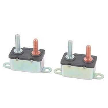 Imagem de Generic Disjuntor de Parafuso Prisioneiro de Reinicialização Automática para Navio Automotivo, Reinicialização Automática de Proteção contra Sobrecarga, 12V 24V, Material de Liga de Alumínio, (50A)