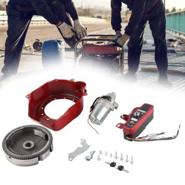 Imagem de Fafeicy Conjunto de Motor de Partida Elétrico, Kit de Partida Elétrica de Ferro, Substituição Confiável para Geradores a Gasolina GX160 e GX200