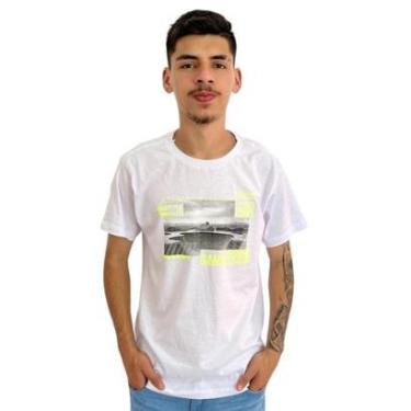 Imagem de Camiseta Masculina Gola Careca Básica Gangster Manga Curta-Masculino