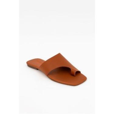 Imagem de Sandália Flat Rasteira Papete Mula Manca Casual Confort-Feminino