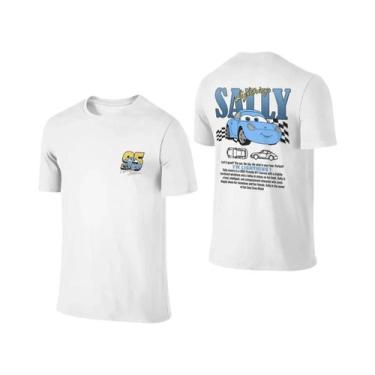 Imagem de Camiseta De Casal Lightning McQueen Sally De Verão Com Estampa Dupla F