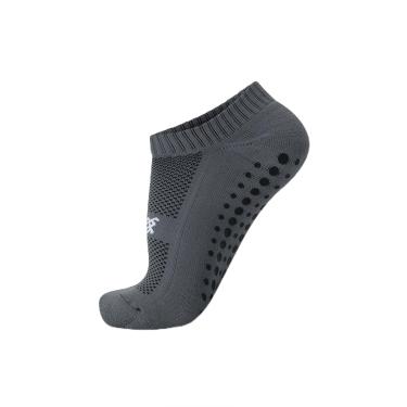 Imagem de Meia HUPI Pilates Cinza 1 Par Antiderrapante com Silicone e Conforto Premium, Tamanho Plus 42-46