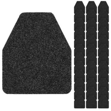 Imagem de THMINS Pacote com 36 tapetes de mictório comerciais, tapete antiderrapante para banheiro masculino, almofadas de mictório de borracha laváveis para banheiro comercial