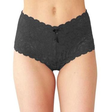 Imagem de Calcinha Com Renda 1187 Cós Alto - Bruvi, M, Castanho