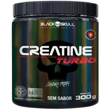 Imagem de Creatina Monohidratada Creatine Turbo Black Skull Energia Força Ganho de Massa Muscular-Unissex