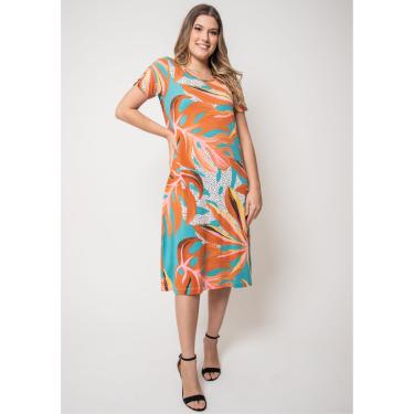 Imagem de Vestido Pau a Pique Estampado Azul