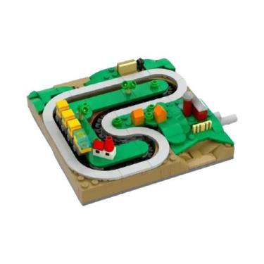 Imagem de Modelo De Blocos De Montar De Trem Com Manivela Para Meninos E Meninas