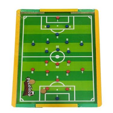 Imagem de Jogo de Tabuleiro Futebol Peteleco em Madeira - Tralalá