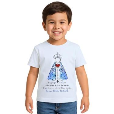 Imagem de Camiseta Nossa Senhora De Aparecida Mãe Personalizada - Use P4, Branco