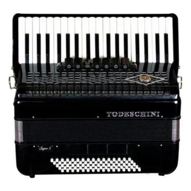 Imagem de Acordeon Todeschini 80 Baixos 37 Teclas YW870 Preto C/Bag