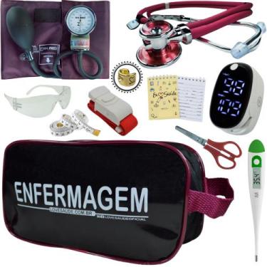 Imagem de Kit Enfermagem Aparelho Pressão Esteto Frete Grátis Promocao - Love Sa