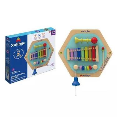 Imagem de Painel Sensorial Audição Com 04 Atividades Musicais Xalingo