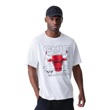Imagem de Camiseta New Era Regular Chicago Bulls NBA Masculino Branco-Masculino