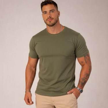 Imagem de Camiseta Básica Masculina Premium Algodão Manga Curta Camisa - Volgue,