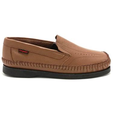 Imagem de Sapato Mocassim Masculino Couro Comparini 600, Taupe, 40