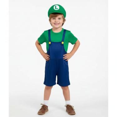 Imagem de Fantasia Roupa Infantil Super Luigi Luidi Com Máscara - MWM MODAS, C/ 