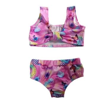 Imagem de Biquini Infantil Roupa de Banho Criança Moda Praia Piscina - Belos e B