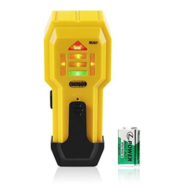 Imagem de Scanner de parede Stud Finder, sensor detector de madeira e metal para parede de 0,9 cm de espessura (ST102 (vem com bateria))
