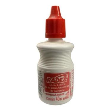 Imagem de TINTA P/ ALMOFADA DE CARIMBO RADEX VERMELHA 40 Ml