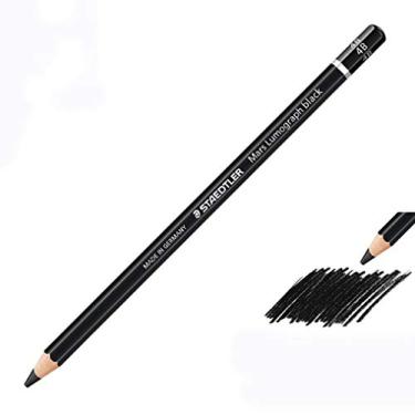 Imagem de Lapiseira preta para desenho 4B art student sketch pencil 12