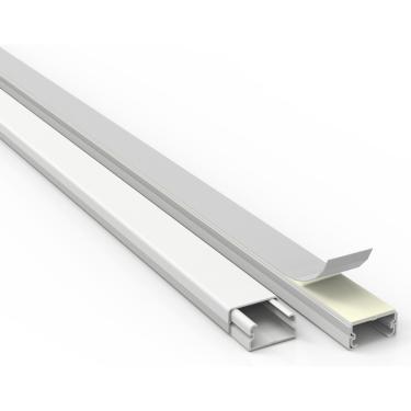 Imagem de Sistema X Canaleta Externa Sem Divisoria 20x10x2000 Ref 361/2-E/Sd Br - ENERBRAS