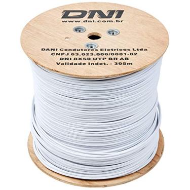 Imagem de DNI 8X50 UTP BR AB Cabo Conjugado Tipo UTP com Alimentacao para CFTV, Branco, 305 m